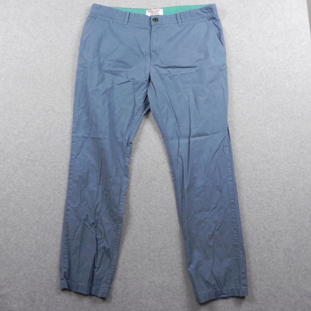 Original Penguin Pants Mens 38x32 Chino Business‎ Casual Cotton Flat Front Blue